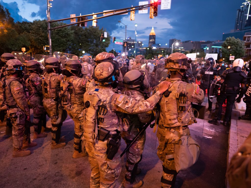 U.s. Airmen And Soldiers From The Georgia National Guard Assist Law Enforcement Agencies During Atlanta Protests