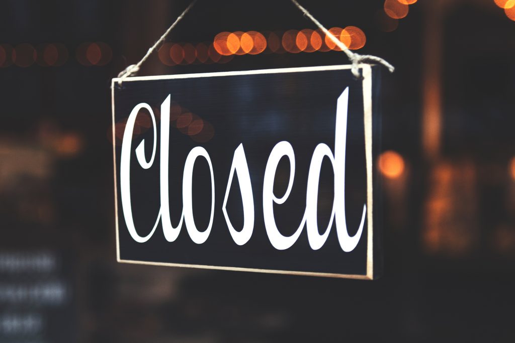 Selective Focus Photography Of Closed Signage 942304