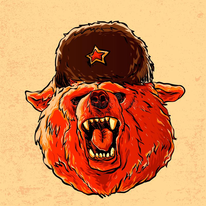 illustration soviet bear vector 135393777