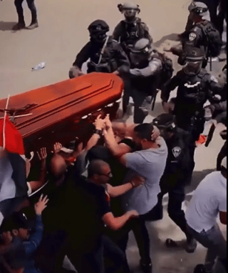 Israel Police Attack Mourners Carrying Casket of Palestinian-American Journalist Shireen Abu Akleh