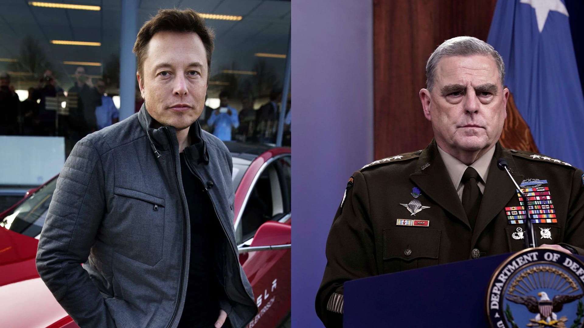 elon musk and general mark milley