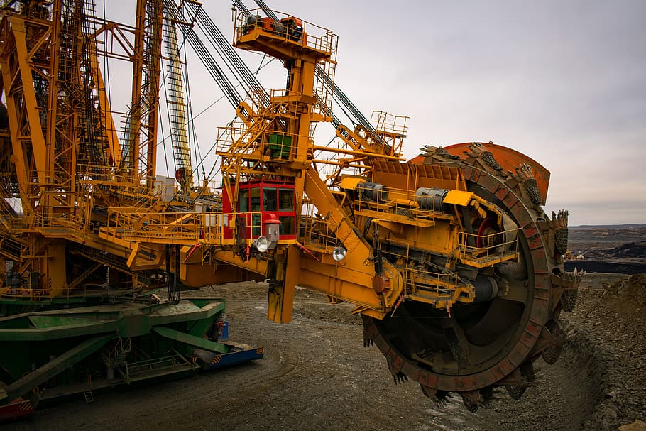 machine excavator coal mining industry