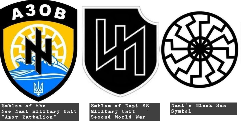 azov battalion and ss emblems and symbols