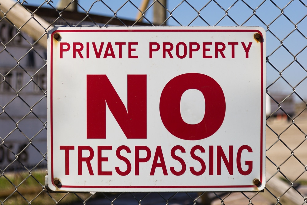 private property sign