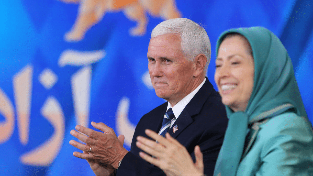 Mike Pence, Other Prominent Hawks Back Regime Change in Iran at MEK Rally