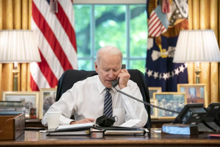 Biden Tells Allied Leaders ‘Ukraine Aid Cannot Be Interrupted Under Any Circumstances