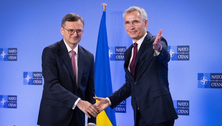 nato secretary general meets with the minister of foreign affairs of ukraine meeting of nato ministers of foreign affairs in brussels